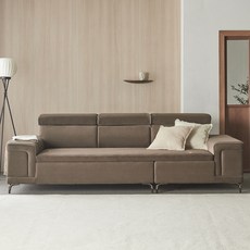 흙운정 강 황토볼 흙소파 4인용 방문설치, 카키브라운