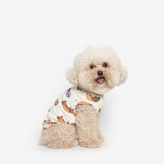 TUSTUS 狗狗熱狗無袖家居服T恤, 混合色