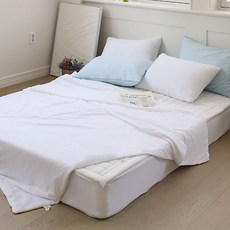 BasicTone 絲綢皇家涼感夏被, 白色