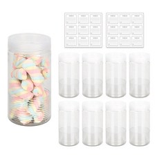 SHABATH 食物儲存罐 700ml 9入+標籤貼紙 18入, 1組