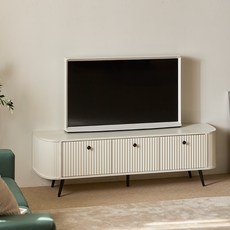 파로마 안톤 템바보드 거실장 방문설치, 화이트