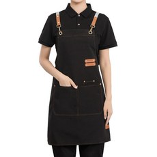 DAPER NAM 防水帆布咖啡師圍裙, 黑色, 1個