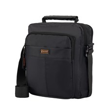 BLUEMOUNT 登山休閒日常防潑水斜背包 CPZ22098YJ, 黑色