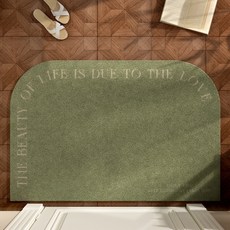 PEONIST 法式室內設計地墊, 綠色圓形