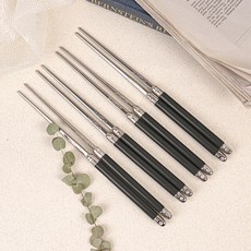 LA CARTUJA Ancla Laguiole 韓式筷子, 4個, 黑色, 單品