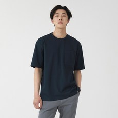 210에디트 남성용 쿨텐션 라운드넥 차려입은티