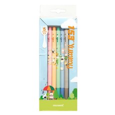 monAmi 153 Yummy 原子筆 5入組 0.5mm, 1組, 多色