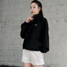 튜브트리 여성용 핏조절 스트링 하이넥 집업 멀티 바람막이 래쉬가드