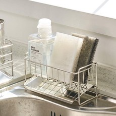 msliving 全不鏽鋼菜瓜布架, 1個, 不鏽鋼