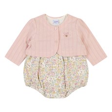 압소바 신생아용 블루문 볼레로 우주복 + 가디건 세트