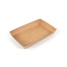 THE PACK COMPANY 紙製方形托盤 2號, 牛皮紙, 100個