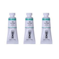 신한에쎈스 아크릴 컬러 물감 Tube B 시리즈 펄 그린 3p, 1색, 50ml