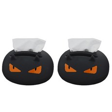 큐티 데빌 티슈케이스, 2개, 블랙