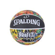 스팔딩 레인보우 그래피티 농구공, 84-372Z, 1개