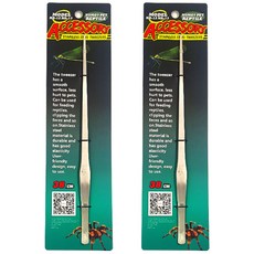 NOMOY PET 不銹鋼爬行動物餵食鑷子直 38cm NZ-12, 2個
