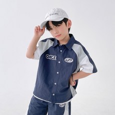 BerryCloset 男童涼感透氣Force賽車尼龍襯衫