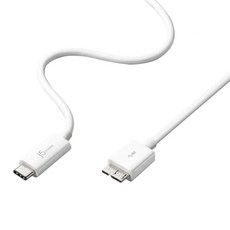 j5create 凱捷國際 USB3.1 Type-C公-Micro-B公 3A 60W充電資料傳輸線 JUCX07, 90cm, 1條, 白色