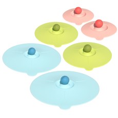 BERinG 矽膠微波爐冰箱便利碗蓋3件 x 2p組, 混合顏色