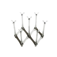 折疊式7格杯架置物架 YT_RA495, 淺灰, 1個