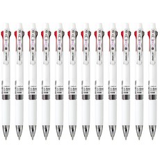 Lineplus M3 3色原子筆 0.5mm 12入, 白色, 1個