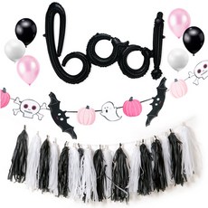 인디케이 할로윈 유령친구 종합 파티세트, 혼합색상, 1세트