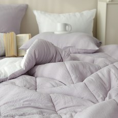 taccatacca Melrose無塵生物水洗雙面四季薄被, 紫灰色
