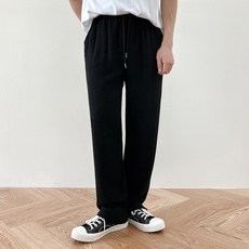 남성용 통기성 옆트임 와이드 린넨 팬츠 P2860