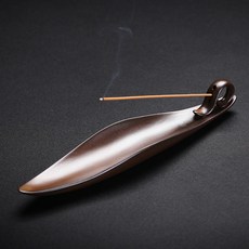 MORIANN 波浪陶瓷香座, 復古棕色