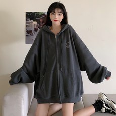 피어니스트 캠퍼스룩 빈티지 스타일 후드 집업