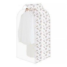 Market A 衣架衣服拉鍊型防塵套 貓 L, 1個, 1件