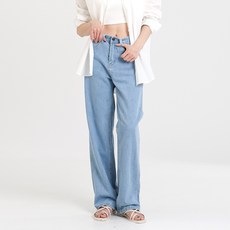 arua 아루아 여성용 절개 스티치라인 와이드 데님팬츠WJ505