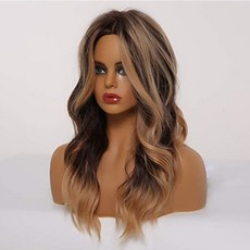 長卷髮假髮 65cm W2, 棕色, 1個