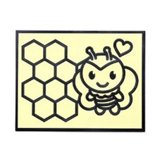 minhwashop 動物角色燙金藝術貼紙, 蜜蜂, 20個