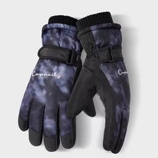 MarketA 男用午夜騎行滑雪手套組 (雙手), 黑色, 1套