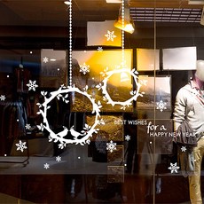 聖誕貼紙, 白色的