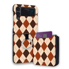 스메르 디자인 링 카드수납 가죽 휴대폰 케이스