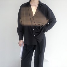 블랙101 남성용 리가고르 미니멀 오버핏 셔츠 FC-2321905