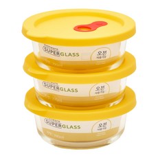 iLock 可微波白飯保鮮盒 圓形, 3個, 390ml