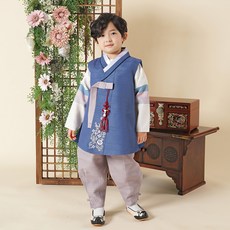Baby Myeongju Boy's Haesol 刺繡韓服套裝