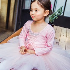 Pieds a Terre 女童芭蕾舞棉質素色開襟衫