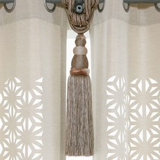 지나송 커튼 타이백 커브 30cm, 브라운, 1개