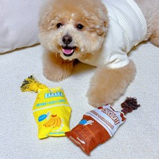 Petca 狗狗繩索啾啾玩具 牛奶2件組, 1套