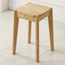 예다움 베르겐 원목 스툴, 내추럴, 1개