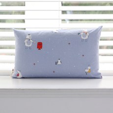 BEAUTE HOUSE 棉質枕套 情書款, 藍色