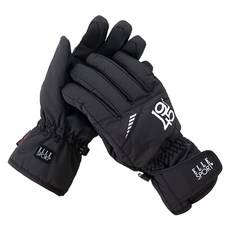 ELLE 防寒滑雪滑雪板手套 E2303, 黑色