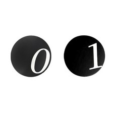 咖啡廳風格防滑不鏽鋼數字杯墊 0 + 1 套組, 混合顏色