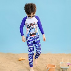 Starbean 男童咔嚓鯊魚防曬衣上衣下身 + 帽子套組