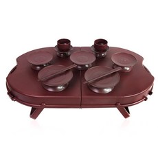 PARKSSISANGBANG 攜帶式碗盤餐具 13入組, 1套, 6種