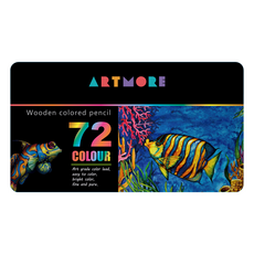 ARTMORE 專業用彩色鉛筆鐵盒, 72色, 1盒