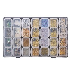 쿼르디 네일 아트 쥬얼리 파츠 컬러풀 파이브 28종 세트, 1개, 혼합색상